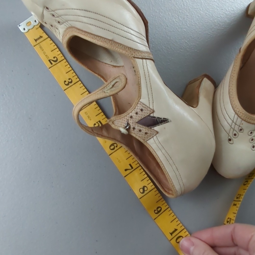 Antique Womens Heel Shoes Freidman Shelby St. Louis Children's Size 1 Theatre - Picture 13 of 13